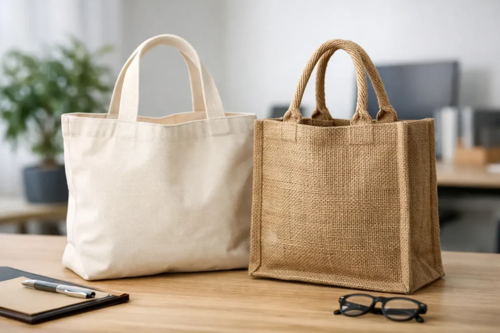 Canvas vs Jute Bags for Business Use