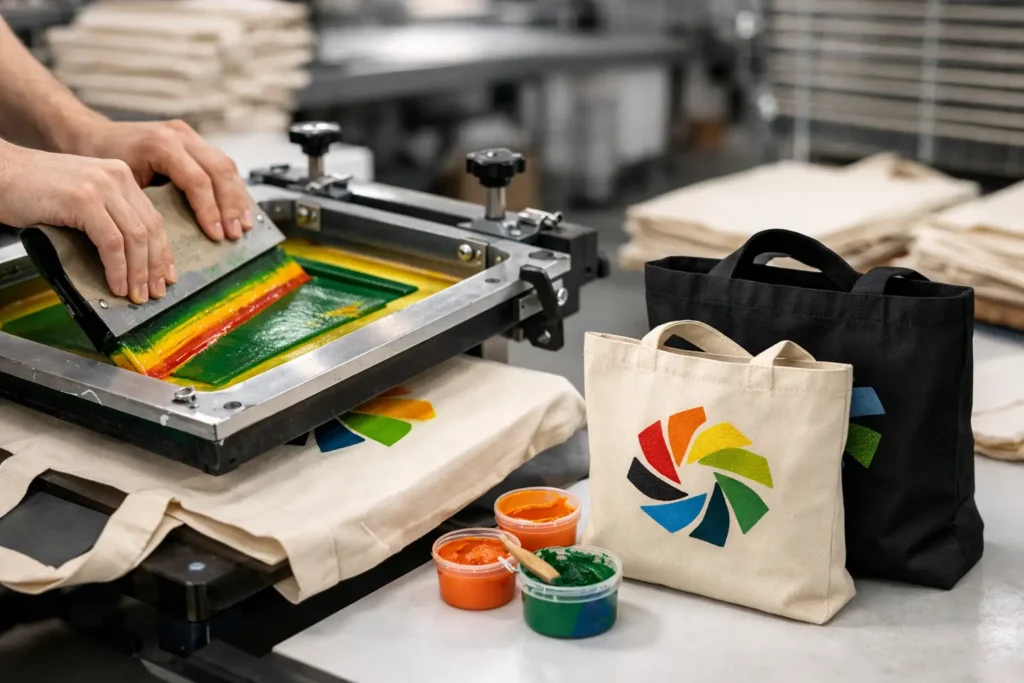 Silkscreen Bag Printing for Clear Brand Impact